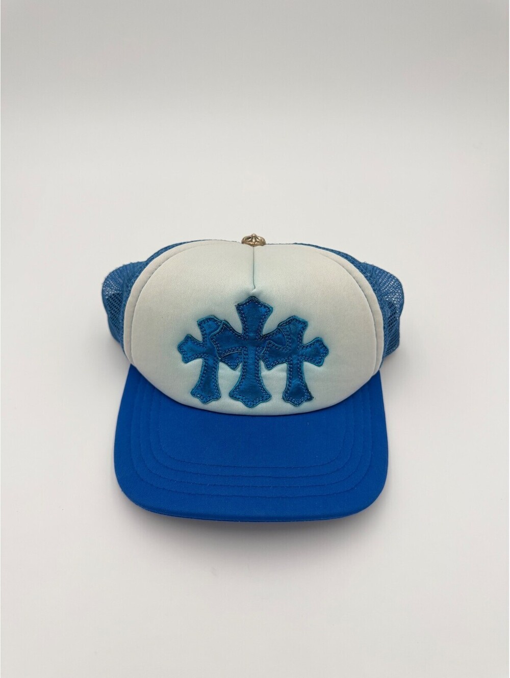Chrome Hearts Cemetery Trucker Hat Patch Blue Unisex